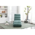 thumbnail image 2 of Massage Chaise Lounge, Electric Recliner Chair with 8 Massage Zones and 5 Modes, Modern Linen Upholstered Lounger with Side Pocket and Ergonomic Backrest Lounge Chair for Living Room, Teal, 2 of 7