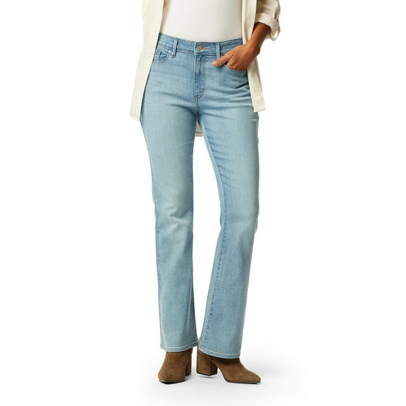 Levi Strauss Signature Women's and Women's Plus Mid Rise Bootcut Jeans, Inseams: Short, Regular, Long; Sizes 2-28