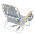 thumbnail image 2 of Sunnylife: Luxe Beach Chair - The Resort Coastal Blue - Fabric Lounger Seat, Adjustable Recline, Mini Cooler Bag, Drink Holder, Pool-Sand-Outdoor, 2 of 8