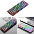 thumbnail image 6 of 61 Keys Wired Gaming Keyboard Full Transparent RGB Backlit USB Keyboard for Laptop Desktop Computer Accessories, 6 of 10