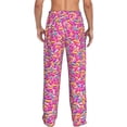 thumbnail image 6 of Mens Pajama Pants, Colorful Donuts 1 Soft Sleep & Lounge Pants for Men, Cuteness Casual PJ Bottoms Pants with Pockets, 6 of 7