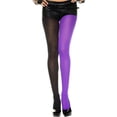 thumbnail image 1 of Collants Opaques 748-Noir-Violet - Noir & Violet, 1 of 1