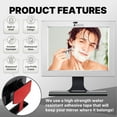 thumbnail image 6 of ToiletTree Products Shatter-proof Anti-Fog Shower Mirror Adjustable Shaving Mirror with Squeegee, 3" x 8.5", 6 of 8