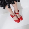 thumbnail image 6 of SACFOF Women's Mary Jane Heels with Bow Retro Closed Round Toe Pumps Sweet Ankle Strap Low Block Heels Chic Bowtie Vintage Dress Wedding Party Office Daily Shoes, 6 of 6