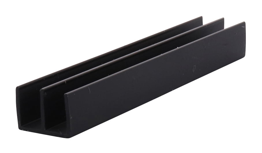 CRL D712BL Black Upper Plastic Track for 1/4" Sliding Panels 144