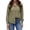 Army Green, variant on Luvrsol Plus Size Women Button Down Shirt Elegant Collared Blouse Tailored Slim Cut office‑Wear Tops S-3XL