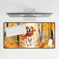 thumbnail image 4 of Welcome Fall Beagle Strolling Through the Autumn Maple Forest Desk Mat Full Keyboard Mouse Pad Beagles Dog Lover Gifts Idea Large Mousepad - 12012, 4 of 5