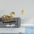thumbnail image 2 of Figura de caballo en miniatura, escultura de resina, adorno de hoja de metal, estatua de hierro. Ideal para bodas, cumpleaños, fiestas y decoración de, 2 of 8