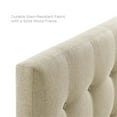 thumbnail image 5 of Modern Fabric Upholstered Queen Panel Headboard in Beige, 5 of 6