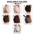 thumbnail image 5 of Women’s Leopard Biker Shorts, High Waisted Yoga Workout Shorts, Tummy Control Gym, 5 of 6