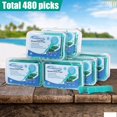 thumbnail image 2 of Palillos de hilo dental Alosalut con sabor a menta, 480 unidades, 2 of 8