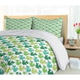 thumbnail image 5 of Ambesonne Succulent Duvet Cover Sets, Cactus Spikes, 2-King, Green Dark Seafoam, 5 of 7