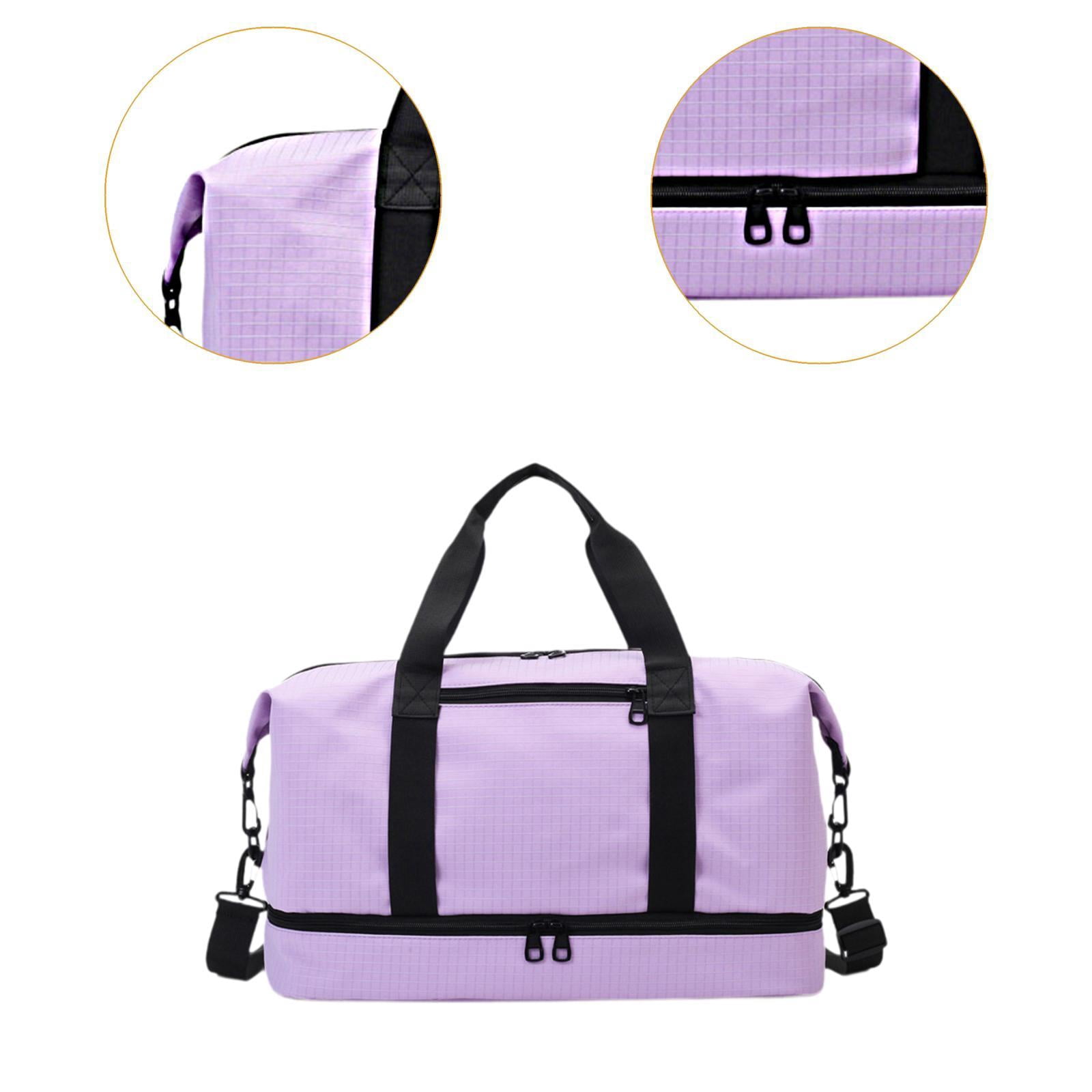 Segolike Airlines Gym Bag Mini Duffel Bag Tote Weekend Bag Personal Item Bag Underseat Carry on Bag for Women Men Holiday Trips Hiking Violet