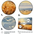 thumbnail image 3 of Designart "And Pastel Countryside Wheat painting V" Landscapes Floater Framed Wall Art Living Room, 3 of 7