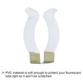 thumbnail image 4 of T8 U Clips Soporte para LED Luz Bombilla Montaje Soporte Inoxidable Acero Fluorescente Tubo Soporte con Tornillos Paquete de 6, 4 of 5