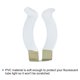 thumbnail image 4 of T8 U Clips Soporte para LED Luz Bombilla Montaje Soporte Inoxidable Acero Fluorescente Tubo Soporte con Tornillos Paquete de 6, 4 of 5