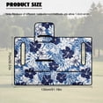 thumbnail image 7 of KUIFORTI White Flower Golf Seat Covers for Cart Foldable Polyester Travel Sports Golf Cart Accessories Fits for EZGO, Yamaha, Club Car and More 2 Seats Golf Carts Soft Fashion, 7 of 7