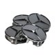 thumbnail image 1 of Set Of 4 Grey Mercedes Benz Amg Alloy Badges Wheel Center Caps 75mm, 1 of 1