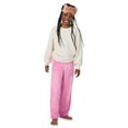thumbnail image 4 of Saint Eve Kids Girls Fuzzy Pajama Pants, 2 Piece PJ Pant Set and Sleep Mask - Pink Teddy Bears, X-Small, 4 of 6