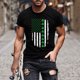 thumbnail image 2 of Camisas de Manga Larga para Hombres Blusa de Cuello Redondo de Impresión Cómoda, Camisa Casual de Poliéster para Uso Diario, de Fiesta Y de Primavera de Verano, 2 of 4
