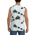thumbnail image 4 of Daiia Sea Turtle Printed Men's Tank Tops,Casual Soft Sleeveless Gym Muscle Shirts Bodybuilding Tee-Small, 4 of 8