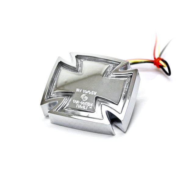 Black Templar Cross Maltese Taillight Brake Light For Honda VTX 1300 C R S RETRO