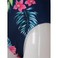 thumbnail image 5 of iiniim Kids Girls Long Sleeve Rash Guard Hawaiian Bathing Suit UPF 50+ Swim Shirts for Surfing Size 4-12 Navy Blue&Pink 11-12, 5 of 7