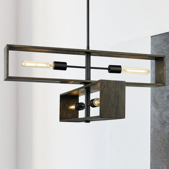 Luxury Minimalist Chandelier, Matte Black, UHP4911