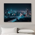 thumbnail image 3 of wall26 Canvas Print Wall Art Shanghai China Futuristic Highway Architecture Cityscape Photography Realism Rustic Scenic Landscape Modern Colorful for Living Room, Bedroom, Office - 24"x36", 3 of 5