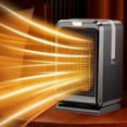 thumbnail image 6 of Riousery Portable Electric Space Heater with Remote Control, Quiet Thermostat Fast Heating Room Heater for Indoor Use Bedroom Office Bathroom (10.6 x 6.3 inches / 27 x 16 cm), 6 of 9