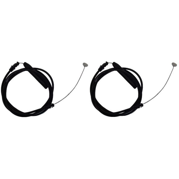 Two (2) New Aftermarket Deck Engagement Cables Fits Husqvarna Mower 42" 46" Replaces 532435110