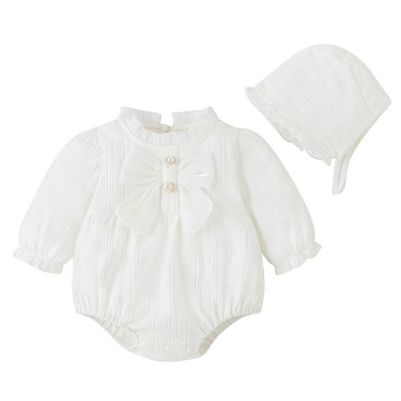 

adviicd Baby Boy Overalls 6-9 Months Babys Girls Bow Tie Solid Spring Winter Long Onsies3-6 Months