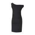 thumbnail image 6 of Women’s One Shoulder Bodycon Mini Dress Ruched Slim Fit Sleeveless Cocktail Party Club Dress, 6 of 8