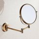 thumbnail image 5 of Antique Brass Wall Mounted Bathroom Mirror 8 Inch Round 3x Magnification 360 Degree Adjustable Makeup Mirror(gold)-2025, 5 of 5