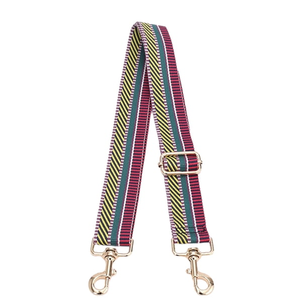 Qarigey Correa para bolso de hombro largo, piezas de repuesto, cinturón cruzado ancho, gancho giratorio de Metal ajustable, correas de Bolsas de mensajero y de hombro rojo verde amarillo