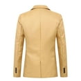 thumbnail image 4 of Xdegoge Men's Suit Jackets Trench Lapel Button Slim Fitting Blazers Suit Coat with Pockets Casual Business Fashion Stylish Clothing for Wedding Prom Party, 4 of 4