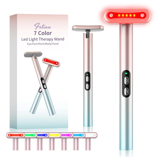 Herramienta de rejuvenecimiento facial con terapia de luz LED Fxtiaa 7 en 1
