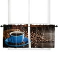 thumbnail image 6 of Coffee Cup Coffee Beans Curtains Home Decor Living Room Kitchen Balcony Room Window Curtain Bedroom Patio Decoration, 6 of 7