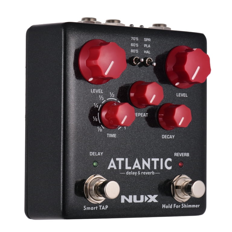 NUX ATLANTIC Delay & Reverb Guitar Effect Pedal Dual Footswitch 3