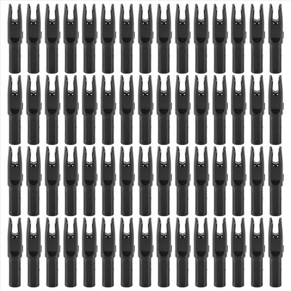 60 Pack Archery Arrows Nock ID 6.2mm Arrows Nocks Insert Tail for DIY Hunting Shootings Arrows Compound Recurve Bow