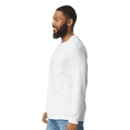 thumbnail image 4 of Gildan Men's Ultra Cotton Long Sleeve Pocket T-Shirt, Crew Neck White Blank Durable Tee, S, 4 of 5
