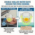 thumbnail image 7 of Microwave Egg Cooker & Hard Boiled Egg Maker (No Shell) - Egg Pops, Egg Poacher Cups with Lids for Quick Breakfast, Salad & Deviled Eggs - Double Walled Rapid Steamer Boiler Gadget, 2Pcs, 7 of 7
