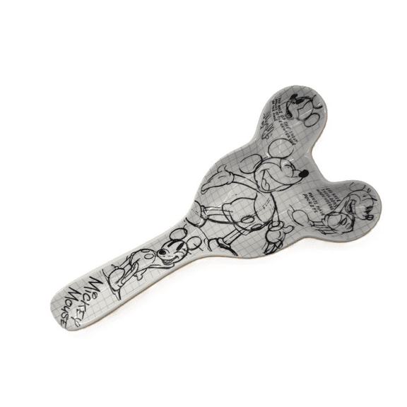Disney Ceramic Mickey Mouse Sculpted Sketch Spoon Rest