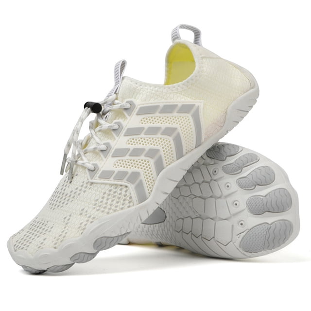 Zapatos acuáticos de secado rápido para nadar, zapatos de playa, suministros para deportes al aire libre (blanco 43)