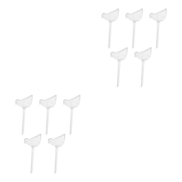Advancent 5 pack/lote ahorra tiempo con globo de pájaro de autorriego distribución uniforme de agua riego automático L pájaro transparente L pájaro transparente 2piezas