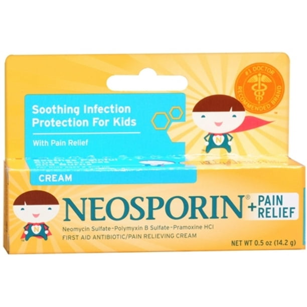 Neosporin + Pain Relief Cream 0.5 oz (Pack of 3)