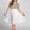 White, variant on Ichuanyi Fashion Women Plus Size O-Neck Solid Sleeveless Zipper Chiffon Sequined Dress