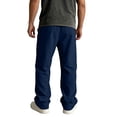 thumbnail image 6 of Afelkas Men's Relaxed Fit Casual Pants Drawstring Waist Lightweight Trousers for Daily Workwear and Easy Casual Weekend Outings Navy,S, 6 of 7