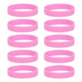 thumbnail image 1 of Uxcell 10Pcs Silicone Rubber Bands Non-slip Elastic Rubber Wrapping Bands Pink, 1 of 6