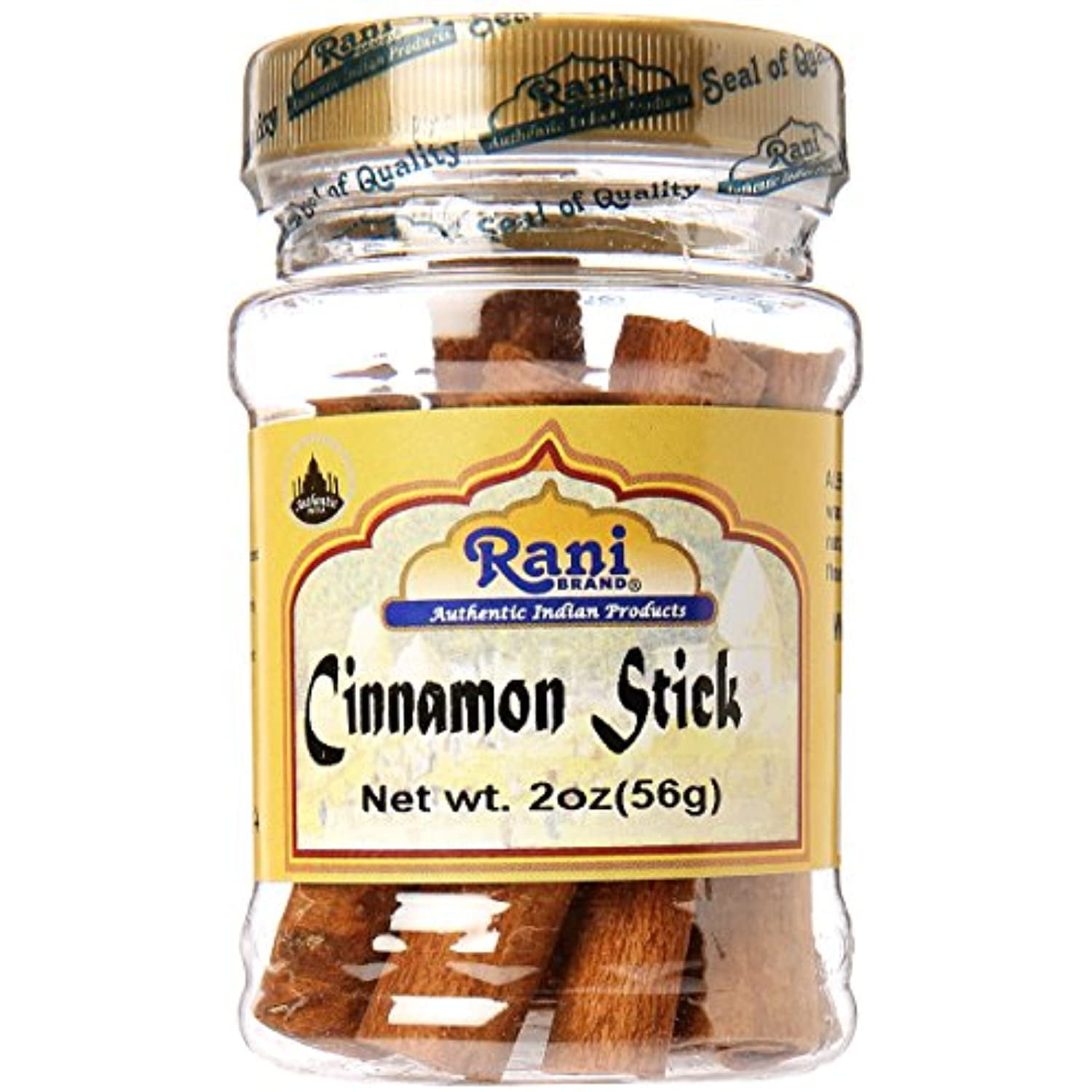 Rani Cinnamon Sticks 2oz (56g) ~ 6-8 Sticks 3 Inches in Length Cassia Ceylon Round ~ All Natural | Vegan | No Colors | Gluten Friendly | NON-GMO